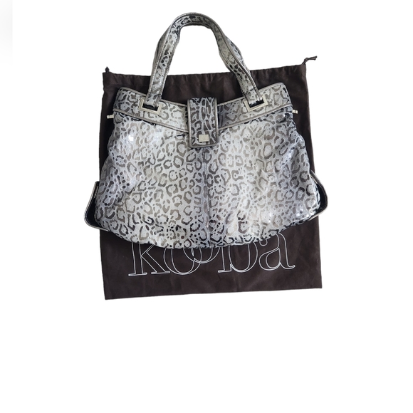 Kooba Handbags - Kooba Chrome Leppard Adjustable Size Shoulder Hobo Bag
